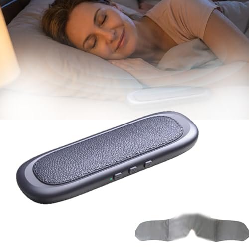 Bluetooth Bone Conduction Sleep Speaker for Pillow, Wireless Ultra-Thin Soft Pillow Speaker, Mini Under Pillows Speakers, Hi-Fi Whisper Sound, Built-in White Noise, for Side Sleepers (Blue)