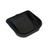 Restaurantware 27 oz Black Plastic Paint Tray Pail Lid view 1