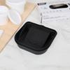 Restaurantware 27 oz Black Plastic Paint Tray Pail Lid view 3