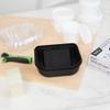 Restaurantware 27 oz Black Plastic Paint Tray Pail Lid view 4