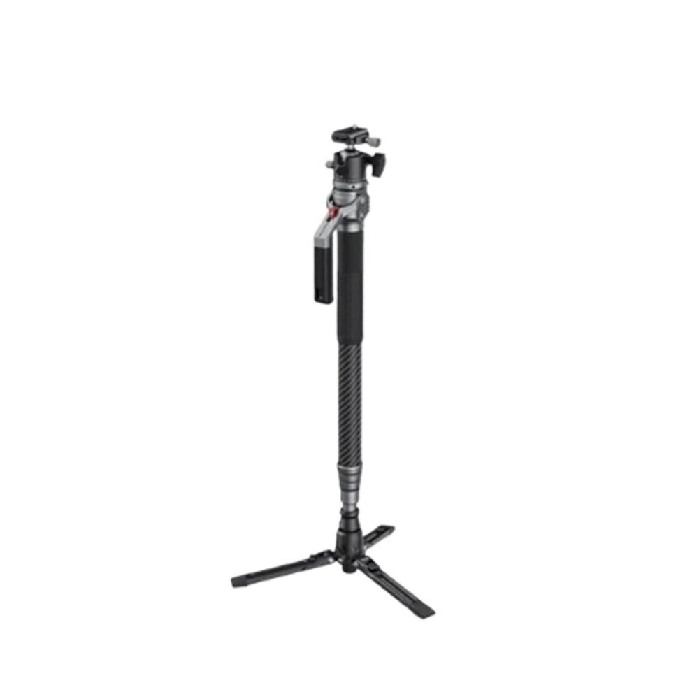 Compatible for DSLR Mirrorless Cameras 5564 5565 Carbon Fiber Monopod Tripod with Fluid Head(5564)