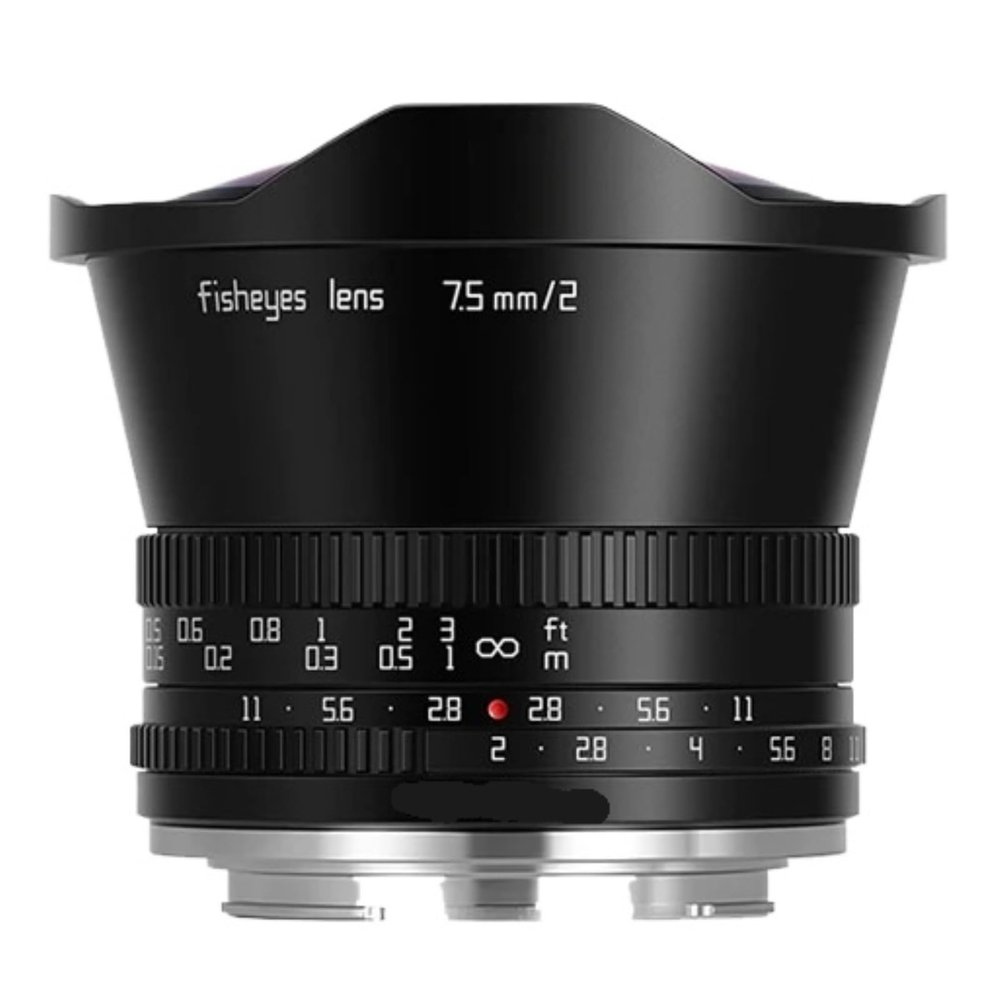 Compatible for Fujifilm X Sony E Canon RF Nikon Z M4/3 Mount 7.5mm F2 APS-C Manual Focus Fisheye Lens(Nikon Z)