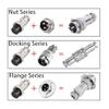 5pcs GX12 GX16 GX20 2 3 4 5 6 7 8 9 10Pin Male Female Butting Wire Cable Circular Aviation Socket Plug Panel Connector(GX20 Flange Male,10P) view 3