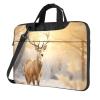 Golden Deer Christmas Print Laptop Handle Bag,Laptop Carrying Case Protect Case Pouch,Fits 13 14 15.6 Inch Laptops view 1
