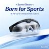 4K Ultra HD Smart Camera Glasses with Bluetooth, Sports Cycling Eyewear with Blue Light Blocking, Hands-Free Photo and Video Recording (Black, No Memory Card Included) view 2