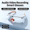4K Ultra HD Smart Camera Glasses with Bluetooth, Sports Cycling Eyewear with Blue Light Blocking, Hands-Free Photo and Video Recording (Black, No Memory Card Included) view 4