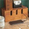 2 Pcs Wood Cable Organizer Box for Extension Cord Power Stripe Protector Wire Management Cover Hider for Home & Office view 2