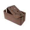 Wooden Cable Box Organizer Winder Storage Desktop Hide Wires Desk Outlet for Home & Office(Wood Color L) view 2