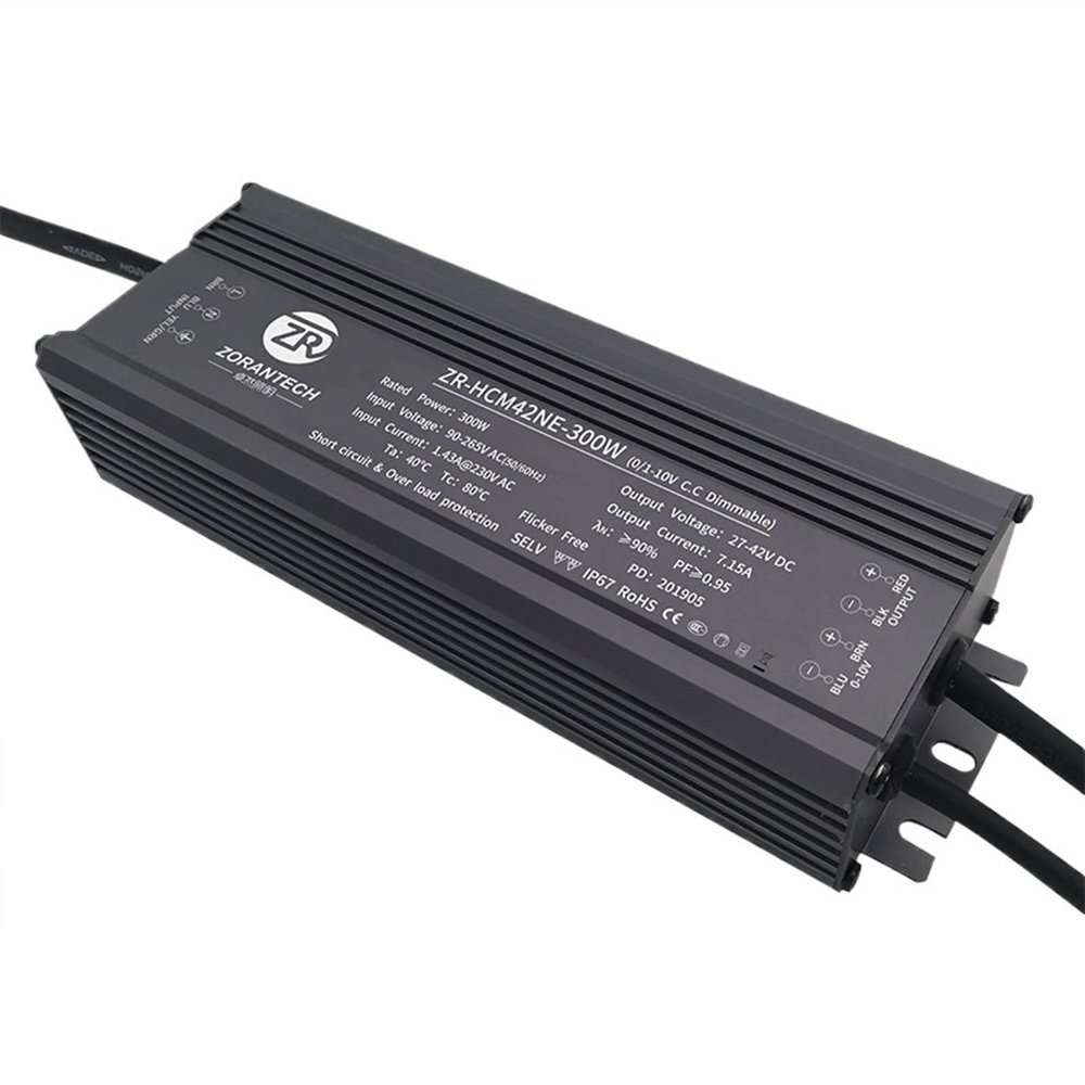 0/1-10V dimmable Power Supply 300W Constant Current Aquarium Light Power Supply Waterproof Low Voltage Plant Lighting LED Driver Power Supply(40W)