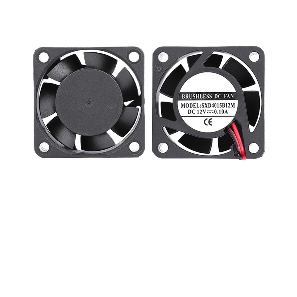 2PCS Dual Ball Cooling Fan 40mm DC 12V 24V 4015 40X40X15mm Cooling Fan DC Brushless Small 4cm Cooler Fan 2-pin(24V Dual Ball)