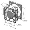 2PCS Dual Ball Cooling Fan 40mm DC 12V 24V 4015 40X40X15mm Cooling Fan DC Brushless Small 4cm Cooler Fan 2-pin(24V Dual Ball) view 3