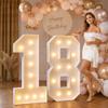 imprsv 4FT Light Up Marquee Numbers 18 for 18th Birthday Decorations view 1