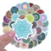 60 PCS Mandala Stickers Pack Waterproof Vinyl Decals for Water Bottles,Laptops,Phones,Notebook,Cars, DIY Crafts Vibrant Graphics for Mandala Enthusiast Gift to Friends Famils(Mandala) view 2