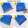 NUOBESTY Dustpan Edge Strip Replacement 2 Pcs Dustpan Lip Replacement Repair Plastic Edge Protector Seal Strip Insert for Floor Cleaning Garbage Collection 11.41 Inch view 4