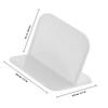 12 Pcs Furniture Wall Anchors No Drill Anti Tip ABS White for Cabinet Shelf view 2