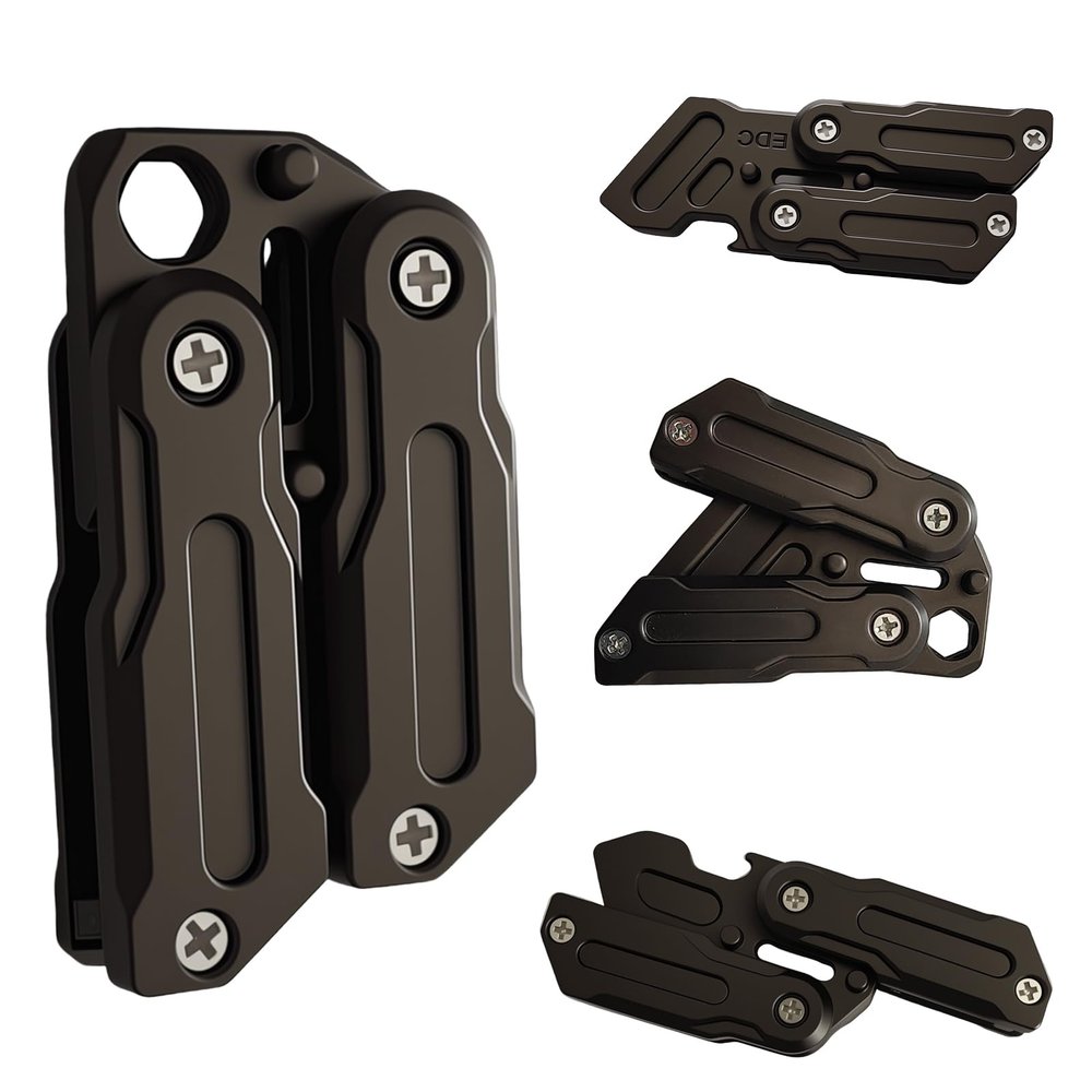 DYNAAGE Metal Fidget Slider for Adults, Butterfly-Style EDC Multi-Tool (B)