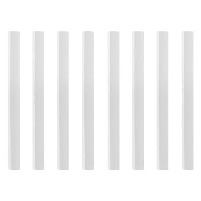 BCOATH 8pcs Dustpan Rubber Edge Strips Replacement Soft Lip Accessories 26cm for Home and Commercial Cleaning Waste Shovel Repair Parts