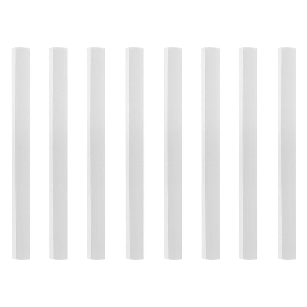 BCOATH 8pcs Dustpan Rubber Edge Strips Replacement Soft Lip Accessories 26cm for Home and Commercial Cleaning Waste Shovel Repair Parts