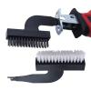 Universal Cleaning Wire Brush for Reciprocating Saw - Rust Removal Tool for Wood, Metal, and More(Nylon Bristle) view 2