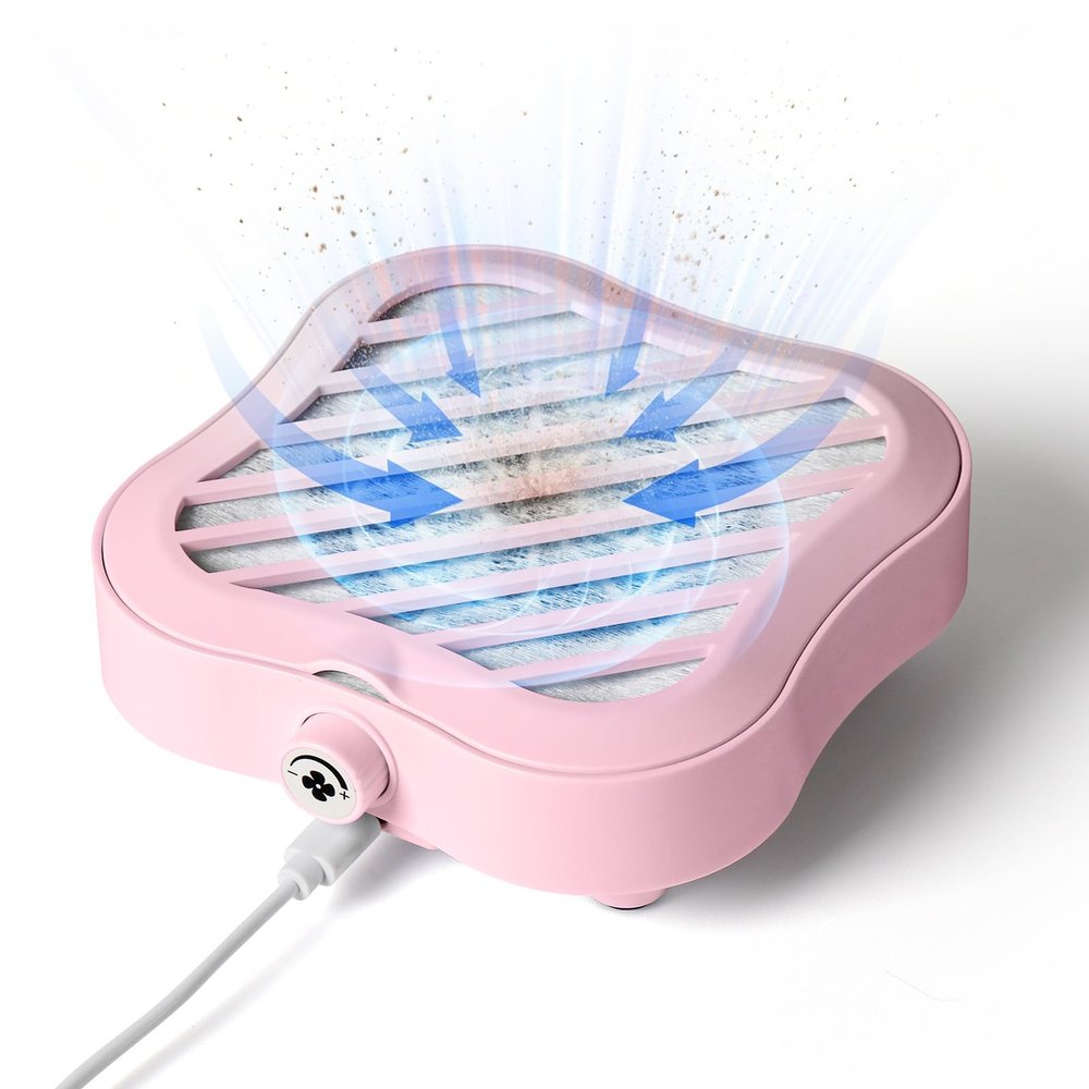 Nail Dust Collector Tech - Mini Nail Fan Dust Collector with 10 Filters