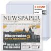 Faccito 6 Pcs Hard Newspaper Holder, 13 X 15'', 4.5mm Rigid PVC view 1