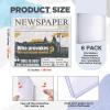 Faccito 6 Pcs Hard Newspaper Holder, 13 X 15'', 4.5mm Rigid PVC view 2