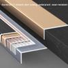 1pcs 2in/3in/4in Wide Aluminum Stair Nosing - L-Shape Step Edge Protector | Anti-Slip Corner Guard for Wood/Concrete Steps(Purple Gold,3cmx90cm) view 4