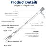 30" Halligan Bar, Heat Treated Forged Carbon Steel Halligan Tool, Galvanized Rustproof One-Piece Construction for Fire Rescue, Emergency, Outdoor Use, Home Safety and Construction Work view 3