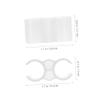 2pcs Plastic Dustpan Broom Coupling Clips Secure Double Pipe Connectors view 2