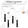 TEOYETTSF 4Pcs Fiberglass Roller Tools and Brushes, Bubble Paddle Tool Laminating Paint Kit for Resin Tub view 2