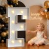 Mixifox Marquee Letters 3 Feet Tall, Large Light Up Letters F Baby Showers view 1