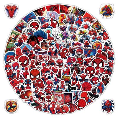 212Pcs Spider Anime Stickers for Kids, Birthday and Christmas Decor Gifts