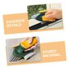 Sakuo Heavy Duty Multifunctional Crevice Cleaning Brush for Bathroom and Kitchen Ergonomic Handheld Scrubber for Grout Tiles and Narrow Gaps Home Accessory in Dark Green view 3