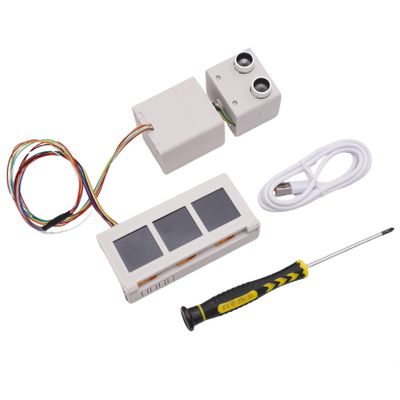 yuenhoang Simple Attitude Indicator Simulated Instrument Panel 360 Ultrasonic Radar Kit w 3pcs 1.54inch Screen Parts for DIY Models