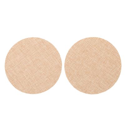 CORHAD 2pcs Eye Protection Anti-Glare Lamp Shade Cover, Small Brown Yellow Linen Ceiling Light Diffuser for Nursery Soft Light, LED Downlight Diffuser for Home and Room