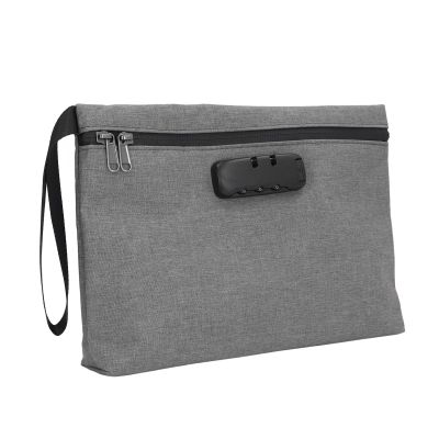 BTSEURY Smell Proof Bag, Combination Lock Odor Proof Storage Container with Activated Carbon Lining and Presettable Code, for Travel Accessories and Personal Belongings Safety (Grey)