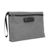 BTSEURY Smell Proof Bag, Combination Lock Odor Proof Storage Container with Activated Carbon Lining and Presettable Code, for Travel Accessories and Personal Belongings Safety (Grey) view 1