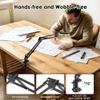MEIAOELEC 12X Magnifying Glass with Light and Stand Hands Free, Long Swing Arm Desk Magnifying Light with Clamp for Close Work, Dimmable Lighted Magnifier Lamp for Soldering Craft Jewelry Bench Sewing view 4