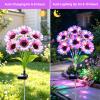 ANGMLN Solar Garden Lights 6 Pack 36 Solar Multicolored Sunflower Lights view 2