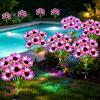 ANGMLN Solar Garden Lights 6 Pack 36 Solar Multicolored Sunflower Lights view 3