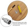 Alasum Aluminum Alloy Threaded Pole Adapter Set for 25mm Rods Silver view 3