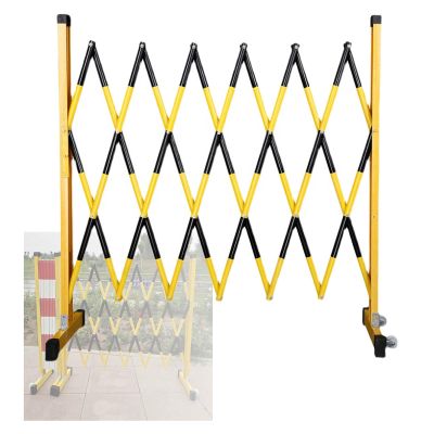 Portable Aluminum Traffic Fence3.9ft High Retractable Pet Barrier Gate for Construction Maintenance & Traffic Control (H120cm x L200cm/6.5ft)