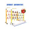 Portable Aluminum Traffic Fence3.9ft High Retractable Pet Barrier Gate for Construction Maintenance & Traffic Control (H120cm x L200cm/6.5ft) view 2