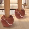 Walker Glides 12PCS Tennis Ball Shape Furniture Leg Covers Cross Opening Supplies Antislip Floor Protection for Office Sofa Dining Home Room view 4