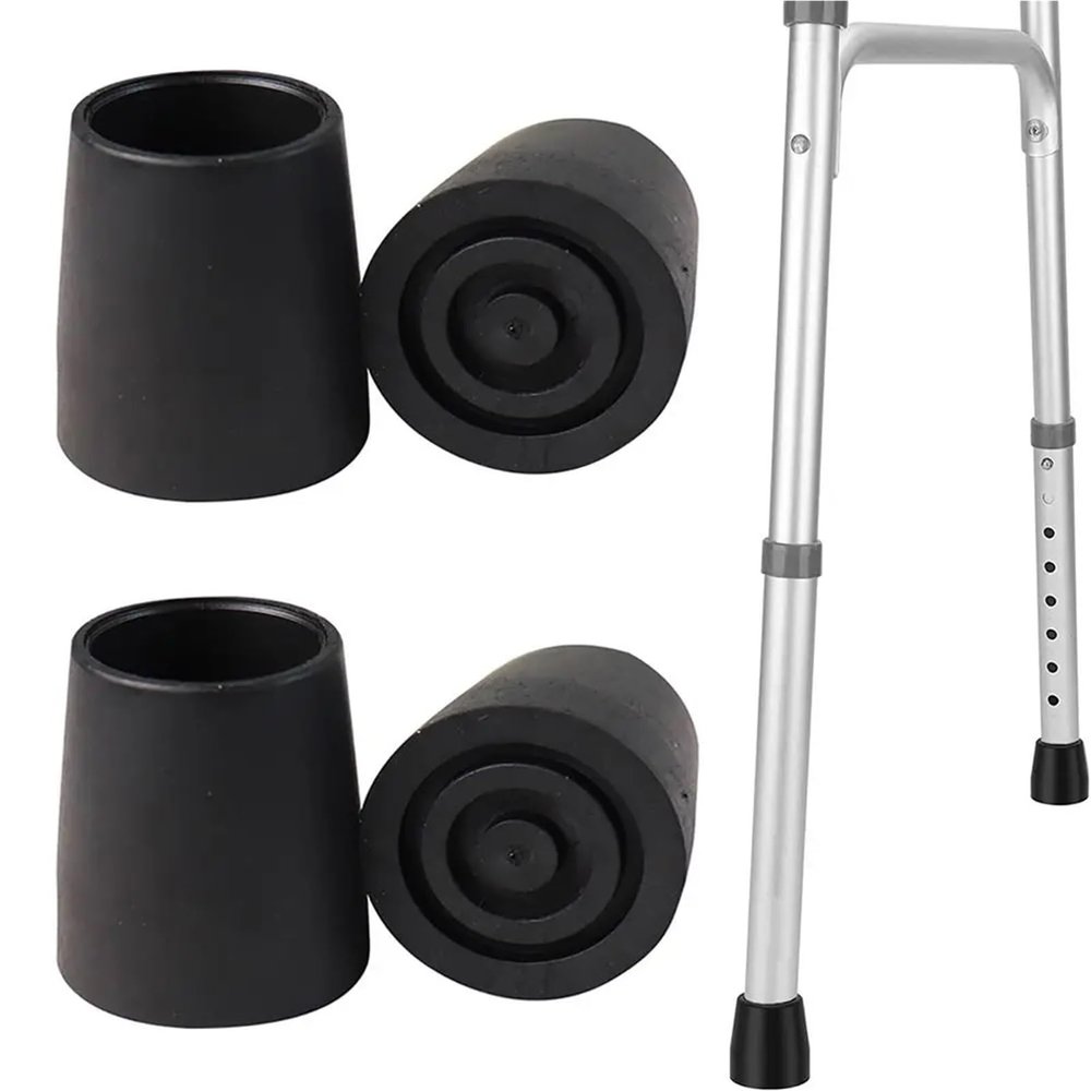 Walker Glides 8pcs Rubber Shower Chair Leg Caps Heavy Duty Grey Black Replacement Caps Feet 28mm Shower Chair Leg Cover Bath Seat Stools
