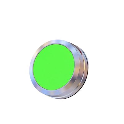 FXPCGZISH Button Switch Control Start Stop Self Reset No Lamp Normally Open Normally Closed Screw Pin Connection Without Lamp Momentary(A-Green,2NO)