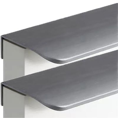 SDfgikTU Aluminum Alloy Kitchen Handles Furniture Knobs Grey 2 Pieces