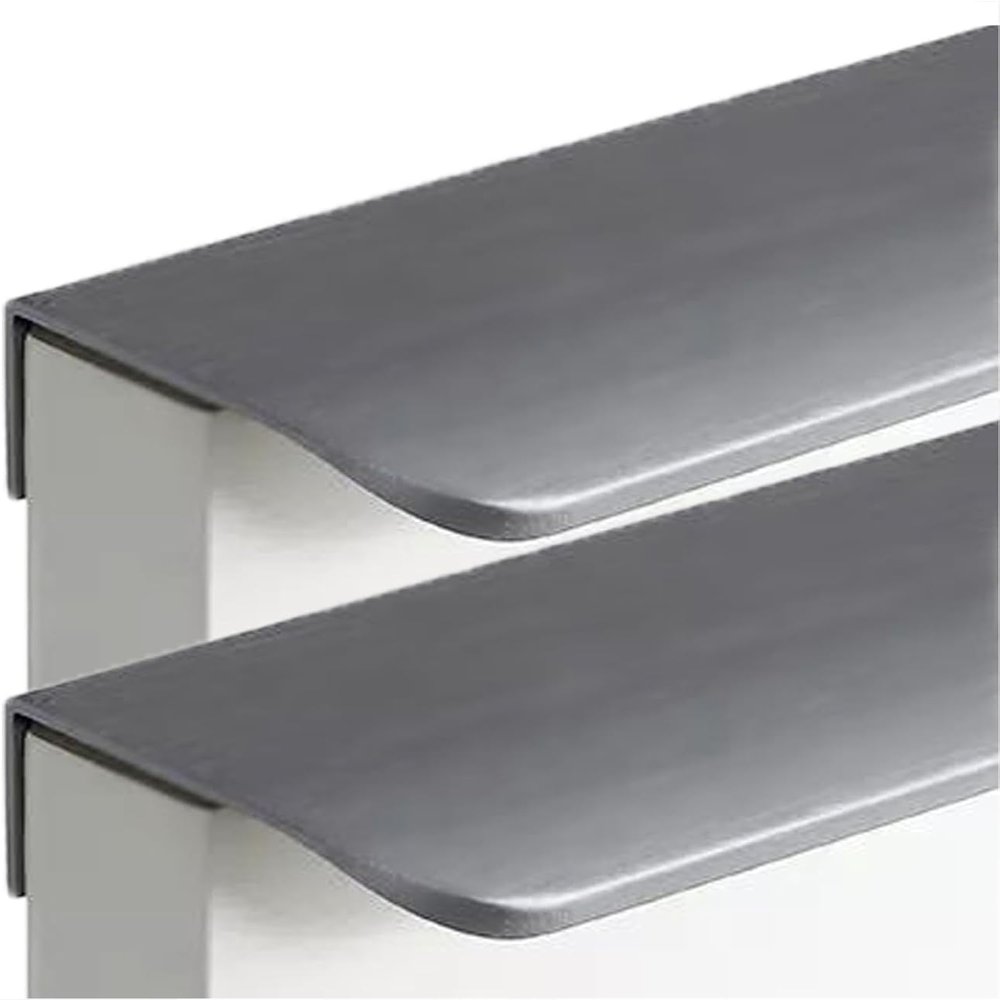 SDfgikTU Aluminum Alloy Kitchen Handles Furniture Knobs Grey 2 Pieces