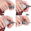 Cordless Wrench 520Nm High Torque Electric Power Tool with Brushless Motor 2 Batteries 12 Inch Chuck Set Including 5 Sockets Adapters for Automotive Repairs Red view 3