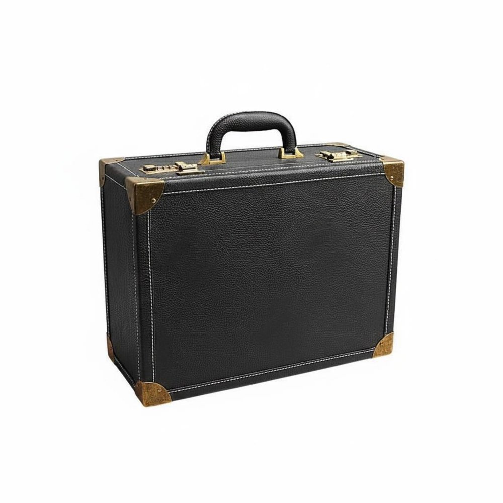 Hair Stylist Case Barber Tool Box Organizer Grooming Tool Case Storage Lockable Portable PU Leather Professional Layout Suitable for salon work client visits use, Array, Black, Large